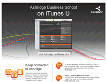Tablet Screenshot of itunesu.ashridge.org.uk